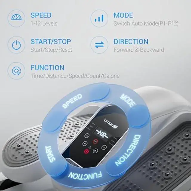 Alt view image 3 of 5 - Under Desk Elliptical Machine, Ellipse Leg Exerciser for Seniors, Quiet & Portable Electric Seated Eclipse Exercise Training Machine with Remote, 12 Level Speeds & Mute Function, Manual & Auto Mode