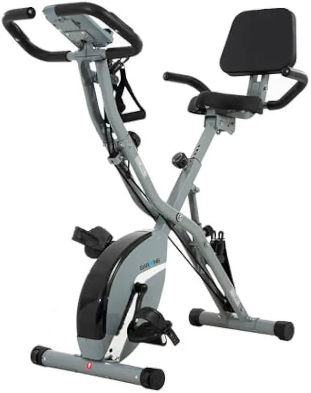 Main image of BARWING Stationary Exercise Bike for Home Workout, 5 IN 1 Foldable Indoor Cycling Bike for Seniors, 350LB Capacity, 16-Level Magnetic Resistance, Seat Backrest Adjustments