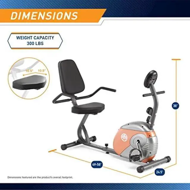 Alt view image 2 of 5 - Marcy Home Fitness Personal Exercise Bike with Adjustable Magnetic Resistance for Cardio Workout and Cycle Training