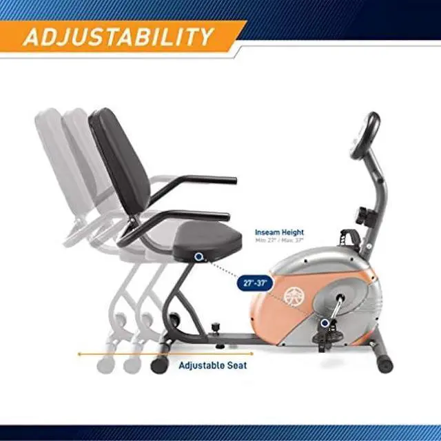 Alt view image 4 of 5 - Marcy Home Fitness Personal Exercise Bike with Adjustable Magnetic Resistance for Cardio Workout and Cycle Training