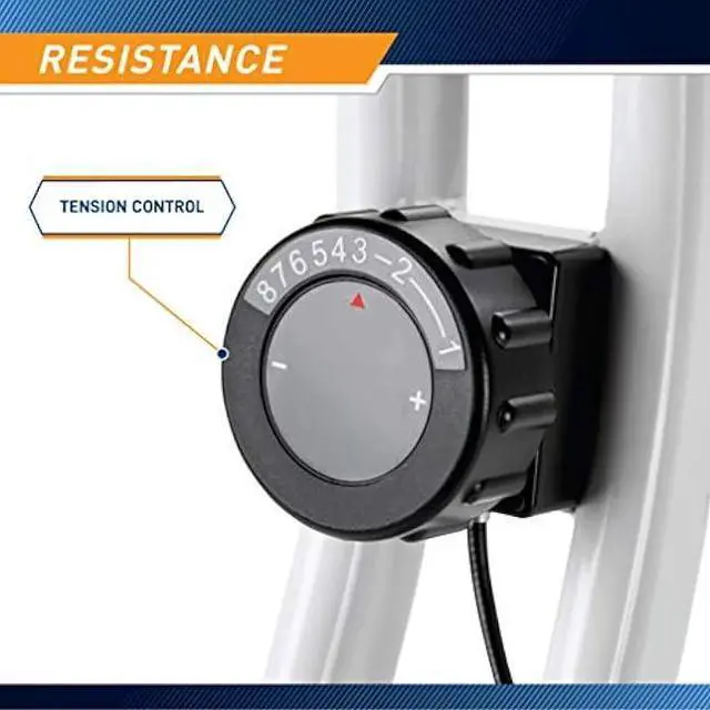 Alt view image 5 of 5 - Marcy Foldable Upright Exercise Bike with Adjustable Resistance for Cardio Workout & Strength Training - Multiple Styles Available