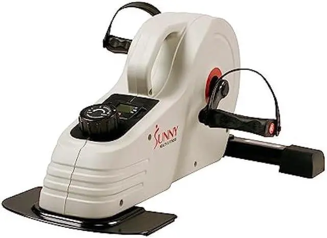 Alt view image 3 of 5 - Sunny Health & Fitness Dual Function Under Desk Pedal Exerciser, Portable Indoor Cardio Mini Bike at Home, Arm/Leg Cycle for Seniors, Optional Magnetic, Motorized & Free SunnyFit App Bluetooth Connect