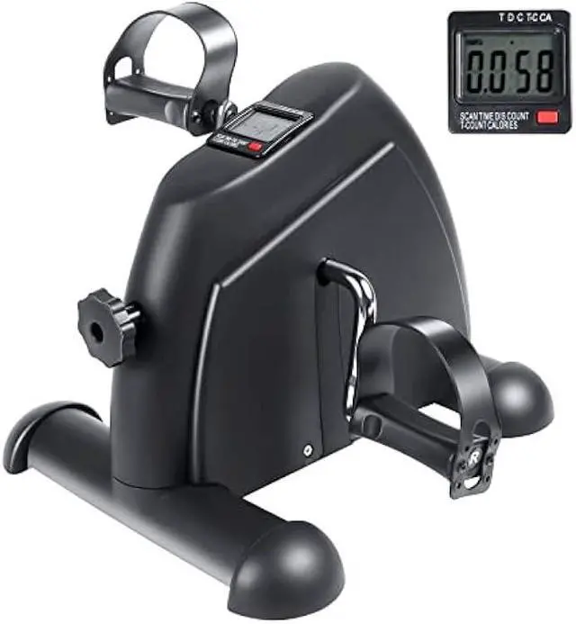 Main image of YSSOA Pedal Exercise Bike, Under Desk Bike Pedal Exerciser, Portable Mini Exercise Bike for Arms and Legs Workout, Resistance Adjustable, Lightweight Size for Saving Space,Black