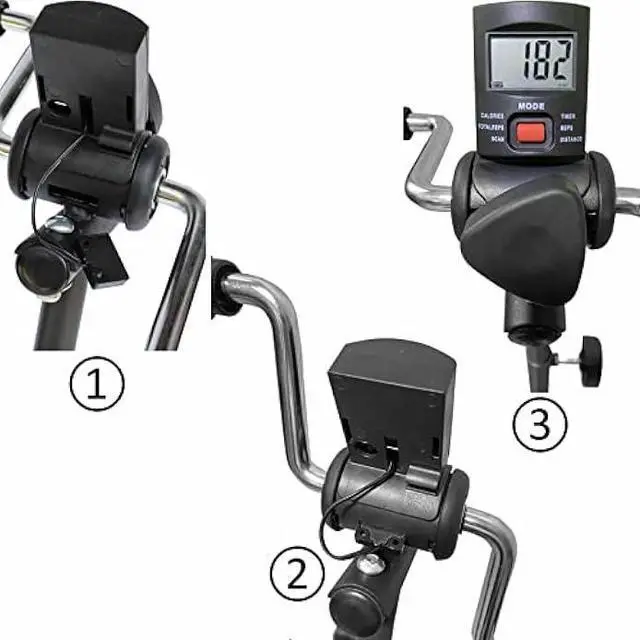 Alt view image 5 of 5 - Pedal Exerciser Bike Hand Arm Leg and Knee Peddler Adjustable Fitness Equipment for Seniors, Elderly Home Pedal Exercise Bike for Total Body, with Gift Box & Monitor