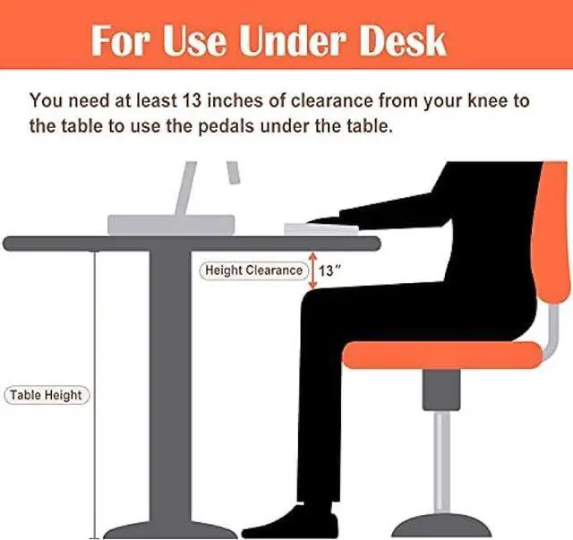 Alt view image 4 of 7 - Under Desk Bike Pedal Exerciser, Upper & Lower Peddler Exerciser for Seniors with LCD Display, Fitness Folding Exerciser Peddler for Arm & Leg Workout