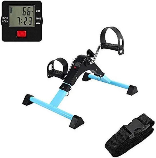 Main image of AHMED Folding Under Desk Bike Pedal Exerciser for Arm/Leg Medical Fitness Exercise Bike Mini Portable Home Workout
