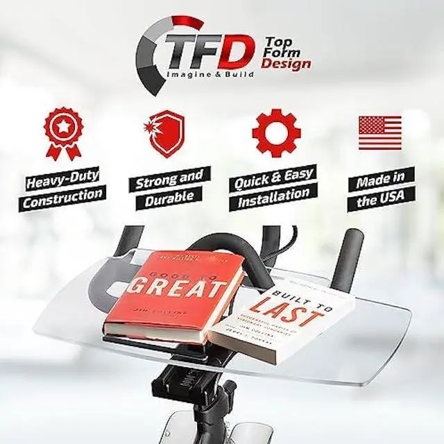 Alt view image 5 of 7 - TFD Sidewinder | Compatible with Peloton Bike (Original GEN 3 ONLY) | Laptop Desk Tray - Premium Holder for Laptop, Tablet, Phone, Books & More - The Ultimate Peloton Accessories (Sidewinder Tray)