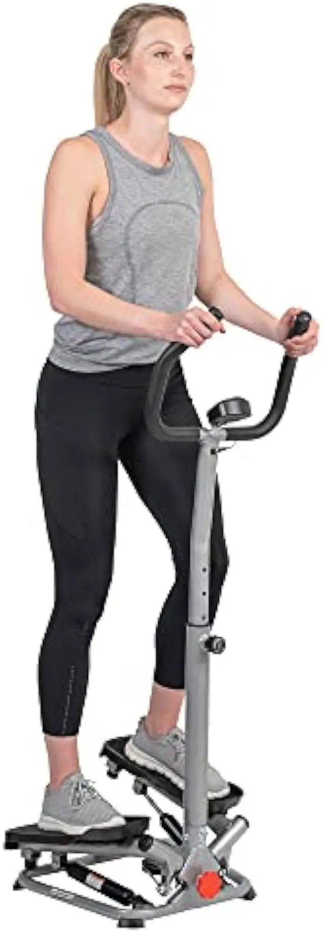 Main image of Sunny Health & Fitness Steppers for Exercise at Home Exercising Workout Cardio Climber Thigh Space Squat Twist Stepper Advanced Twisted Resistance Band Step with Optional Free SunnyFit App Connection