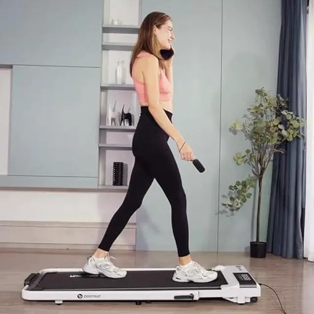 Alt view image 4 of 5 - DeerRun 3 in 1 Folding Treadmills for Home, 3.0HP Powerful and Quiet Under Desk Treadmill, 300 lbs Capacity Foldable Walking Pad Treadmill with Remote Control and Space Saving, Free Installation
