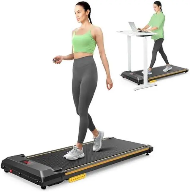 Main image of UREVO Under Desk Treadmill for Office Under Desk, Walking Pad 2 in 1 for Home/Office, Portable Walking Pad Treadmill with Remote Control, LED Display