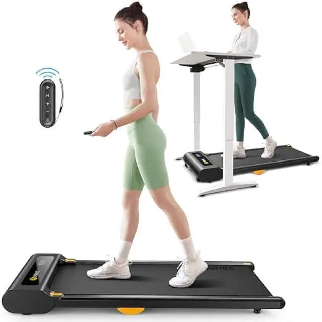 Main image of UREVO Under Desk Treadmill, Walking Pad Treadmills for Home, Portable Walking Treadmill 2.25HP, Walking Jogging Machine with 265 lbs Weight Capacity Remote Control LED Display