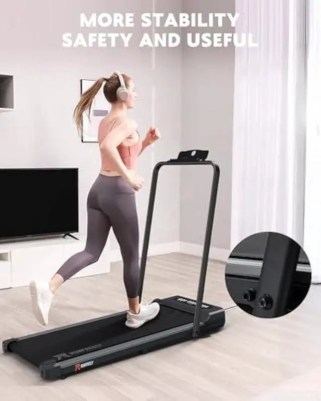 Alt view image 5 of 7 - Walking Pad Under Desk Treadmill, Remote Control Walking Desk Walking Pad for Home and Office, 2 in 1 Portable Walking Pad