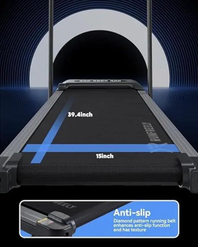 Alt view image 6 of 7 - Walking Pad Under Desk Treadmill, Remote Control Walking Desk Walking Pad for Home and Office, 2 in 1 Portable Walking Pad
