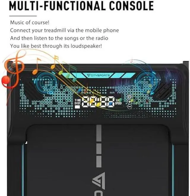 Alt view image 3 of 6 - Treadmill Under Desk, Walking Pad Treadmill, Treadmill Ultra Slim & Portable for Home