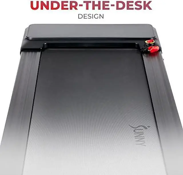 Alt view image 4 of 5 - Sunny Health & Fitness Sleek Compact Smart Treadpad Treadmill with 6-Level Auto Incline, Remote Control, Shock Absorption, Optional Dual Mode Walking/Running & Free SunnyFit App Bluetooth Connectivity