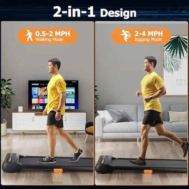 Alt view image 2 of 6 - Goplus Walking Pad, Under Desk Treadmill for Home and Office, Walking Pad Treadmill Under Desk with 265 lbs Capacity, 12 Preset Programs, Watch-Like Remote Control, LED Touch Screen, Installation-Free