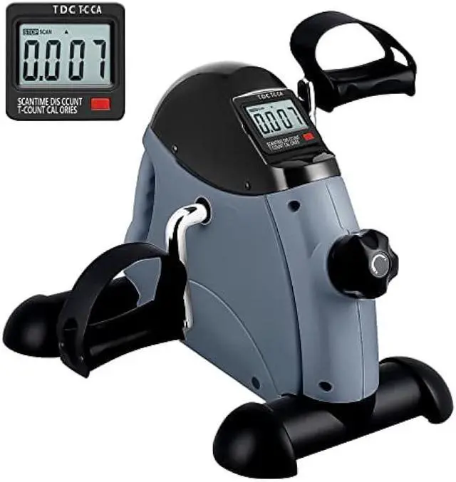 Main image of Mini Exercise Bike, AGM Under Desk Bike Pedal Exerciser Foot Cycle Arm & Leg Pedal Exerciser with LCD Screen Displays
