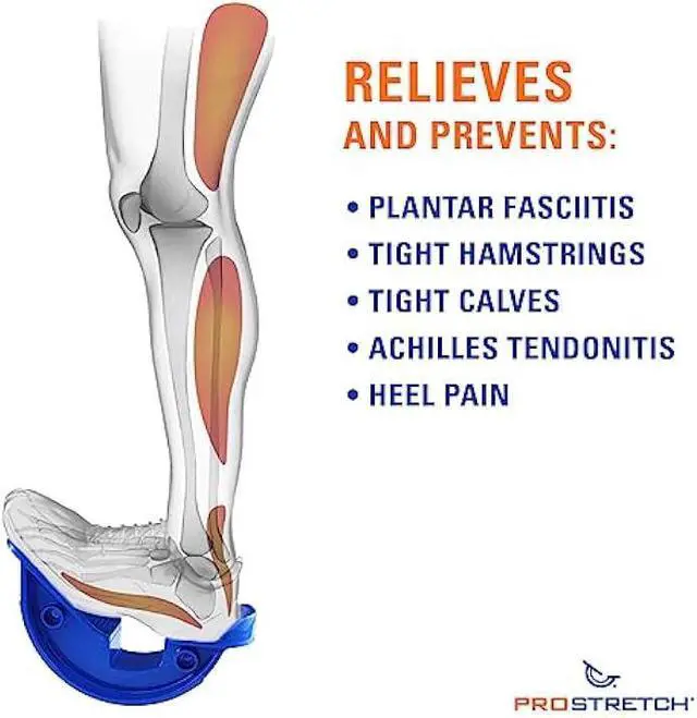 Alt view image 4 of 6 - ProStretch the Original Calf Stretcher and Foot Rocker for Plantar Fasciitis, Achilles Tendonitis and Tight Calves, Made in USA