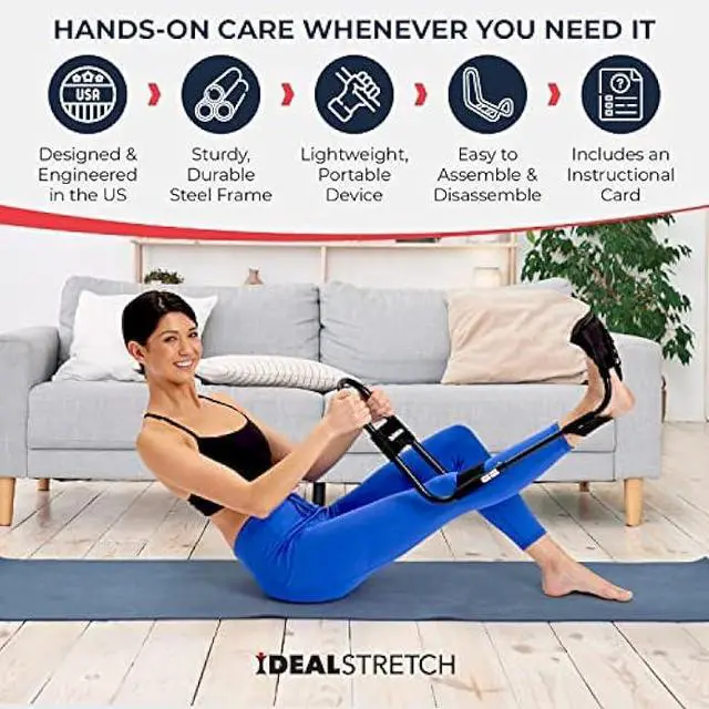 Alt view image 4 of 5 - IdealStretch Original - Hamstring, Lower Back & Calf Stretcher - Knee Extension & Pain Relief