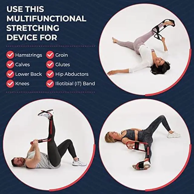 Alt view image 5 of 5 - IdealStretch Original - Hamstring, Lower Back & Calf Stretcher - Knee Extension & Pain Relief