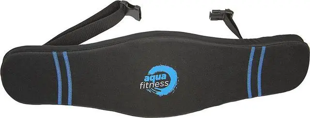 Main image of New Aqua Water Fitness Deluxe Flotation Belt  Adult Aquatic Swim Belt for Water Aerobics and Other Pool Exercise  Black/Blue