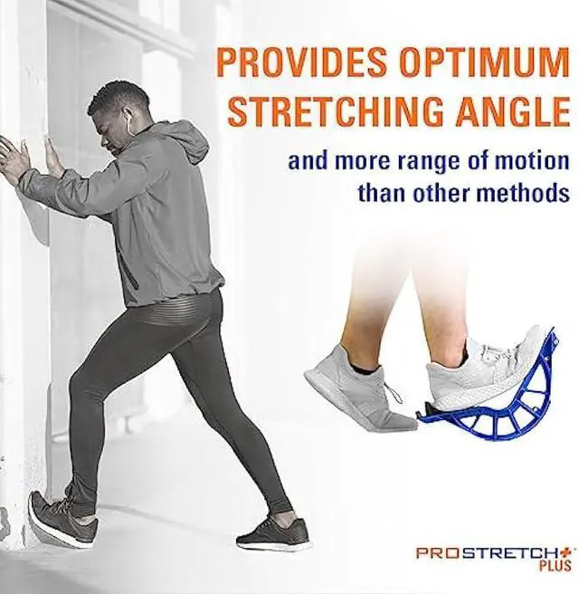 Alt view image 6 of 6 - ProStretch Plus Customizable/Adjustable Calf Stretcher and Foot Rocker for Plantar Fasciitis, Achilles Tendonitis and Tight Calves, Made in USA