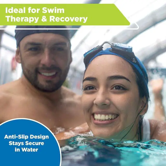 Alt view image 4 of 6 - New Aqua Water Fitness Deluxe Flotation Belt  Adult Aquatic Swim Belt for Water Aerobics and Other Pool Exercise  Black/Blue