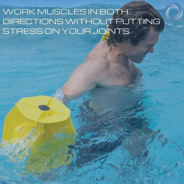 Alt view image 3 of 7 - Hydro Tone - HYDRO-BELL Pool Weights for Water Exercise Pair | Water Weights | Functional Strength Training with Pool Weight | Aquatic Exercise Equipment | Quick Start Guide
