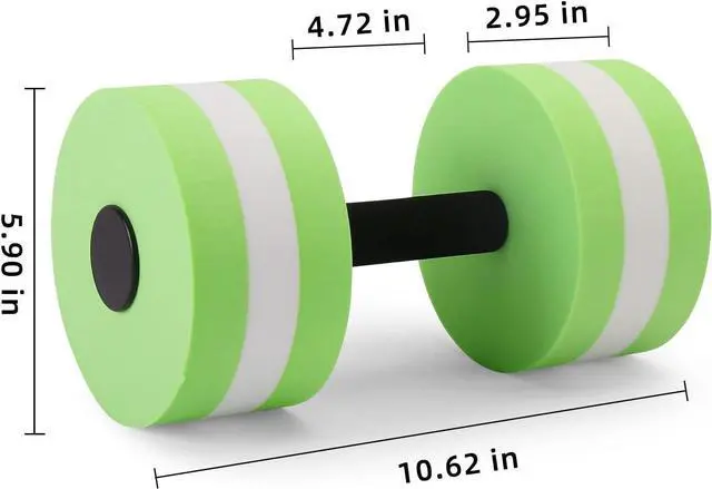 Alt view image 6 of 7 - Water Aerobics Set for Aquatic Exercise, Pool Fitness Equipment Foam Water Dumbbell Set, New Upgrade Aquatic Dumbbells and Foam Swim Aquatic Cuffs, Water Workout Fitness Tool
