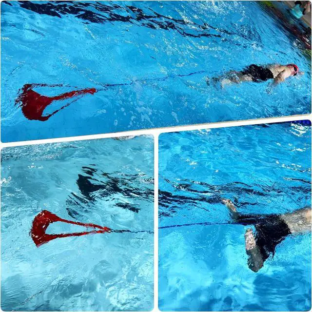 Alt view image 6 of 7 - Swimming Resistance Training Set - Aquatic Resistance Belt, Swim Parachute, Pool Trainer Set