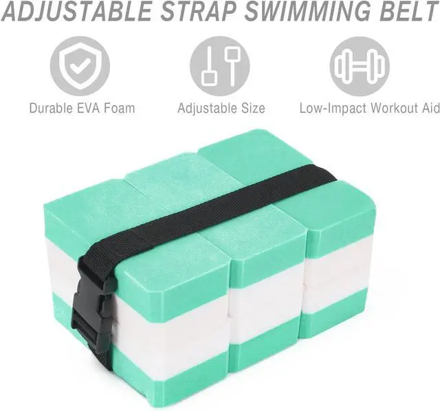 Alt view image 6 of 7 - NEAGLORY 5 Pieces Water Aerobics Set Aquatic Exercise Set Pool Fitness Equipment Foam Water Dumbbell, Swim Kickboard, Pull Buoy, Aquatic Swim Belt for Water Exercise