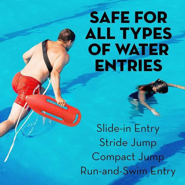 Alt view image 5 of 5 - Lifeguard Float | Professional Rescue Can | Open Water Swim Buoy | Lifeguard Rescue Can