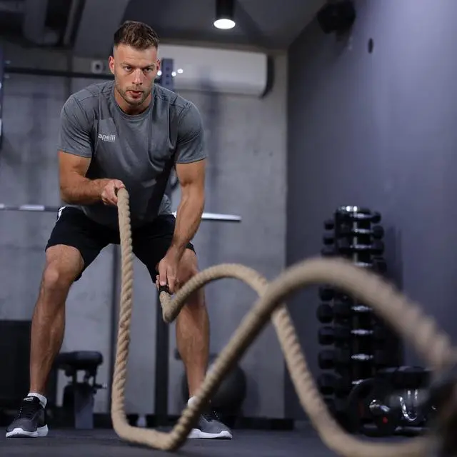 Alt view image 7 of 7 - Capelli Sport Battling Ropes, Workout Battle Ropes for Strength Training and Cardio, Brown, 20 ft Length