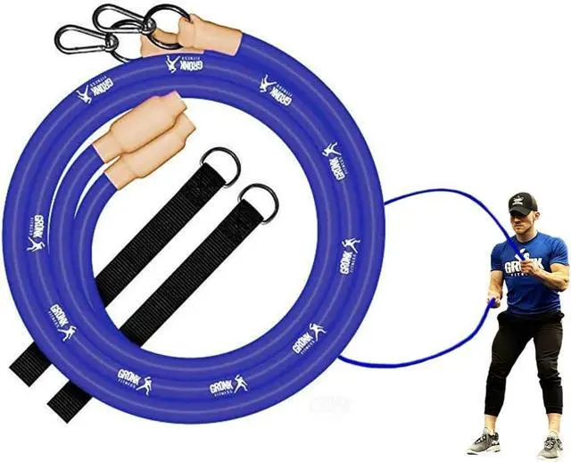 Main image of Gronk Fitness Inertia Wave Edition | Dynamic Rubber Battle Ropes Alternative for Home and Gym | Maximize Calorie Burn | Revolutionary Fitness Equipment for Abs and Full Body Workout | Blue