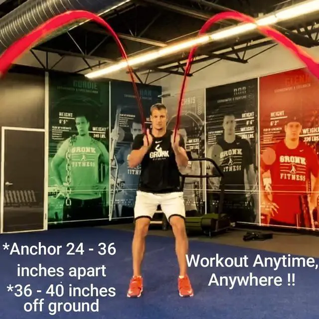 Alt view image 5 of 5 - Gronk Fitness Inertia Wave Edition | Dynamic Rubber Battle Ropes Alternative for Home and Gym | Maximize Calorie Burn | Revolutionary Fitness Equipment for Abs and Full Body Workout | Blue