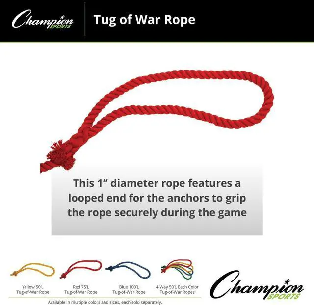 Alt view image 4 of 6 - Champion Sports Tug of War Ropes - Multiple Styles