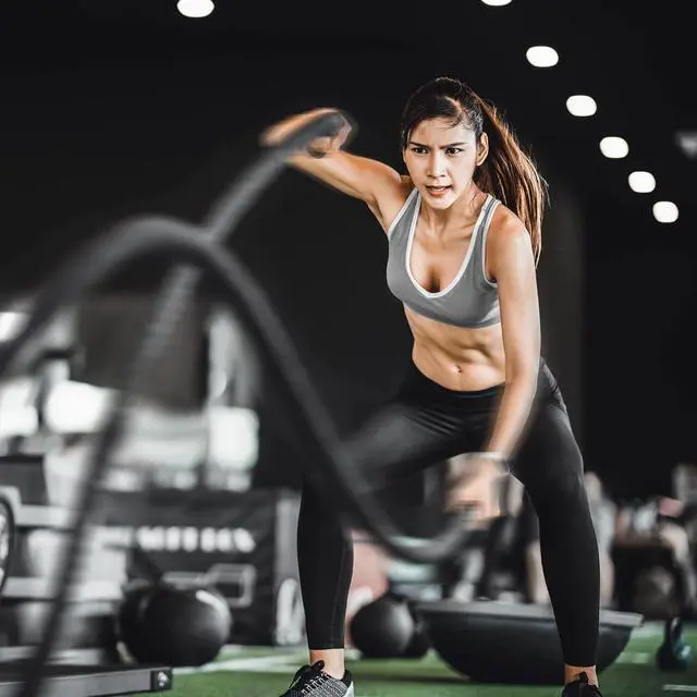 Alt view image 7 of 7 - Philosophy Gym Exercise Battle Rope with Cover and Anchor Kit for Fitness Training, Conditioning
