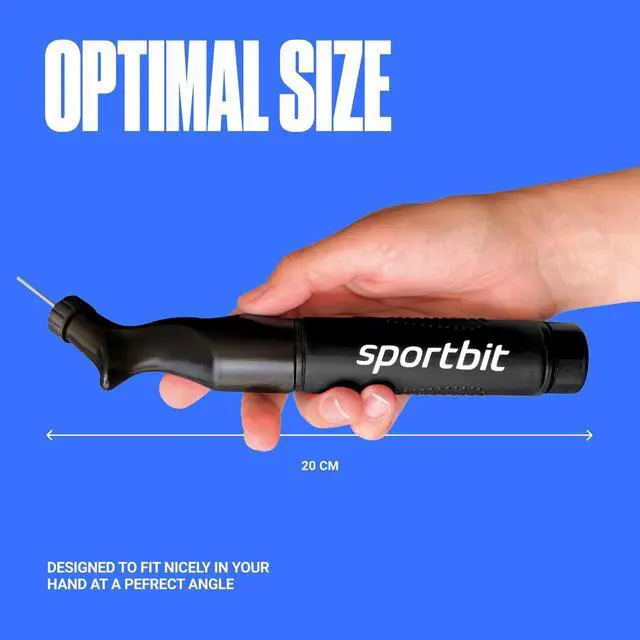 Alt view image 4 of 6 - SPORTBIT Ball Air Pump with 5 Needles - Push & Pull Inflating System - Great for All Sports Balls - Volleyball, Basketball Inflator, Football & Exercise Ball Pump - Goes with Needles Set (Black)