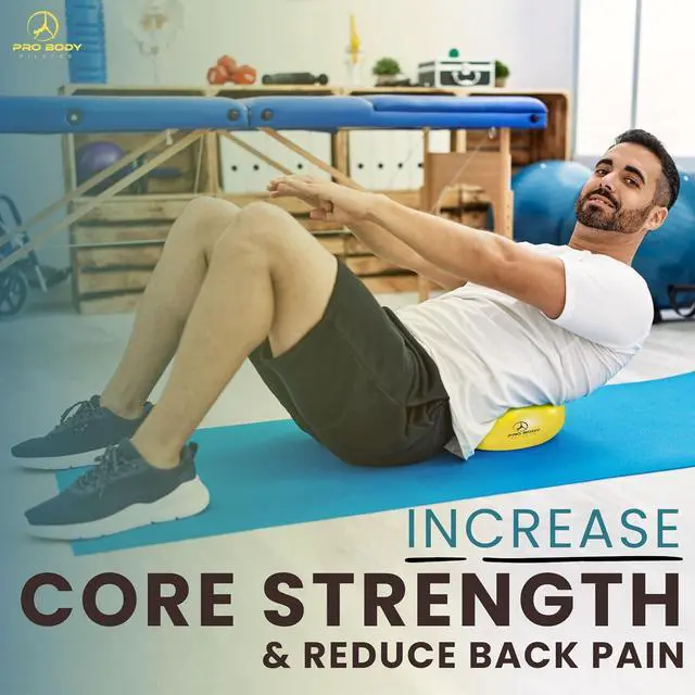 Alt view image 5 of 7 - ProBody Pilates Exercise Balls Physical Therapy - 9 Inch Small Exercise Ball for Between Knees for Rehab, Barre, Core, Stability & Yoga