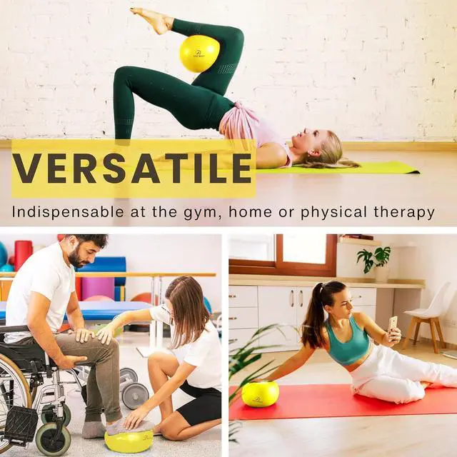 Alt view image 7 of 7 - ProBody Pilates Exercise Balls Physical Therapy - 9 Inch Small Exercise Ball for Between Knees for Rehab, Barre, Core, Stability & Yoga