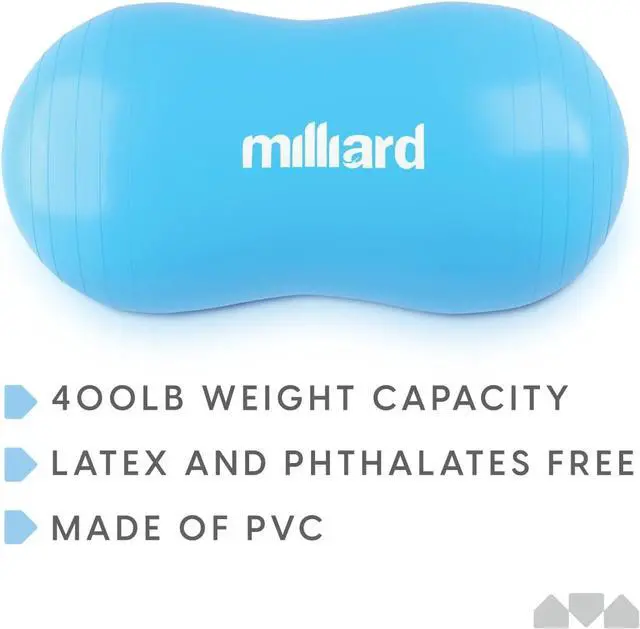 Alt view image 3 of 4 - Milliard Peanut Ball Physio Roll for Exercise, Therapy, Labor, Birthing and Dog Training(31x15 Inch)