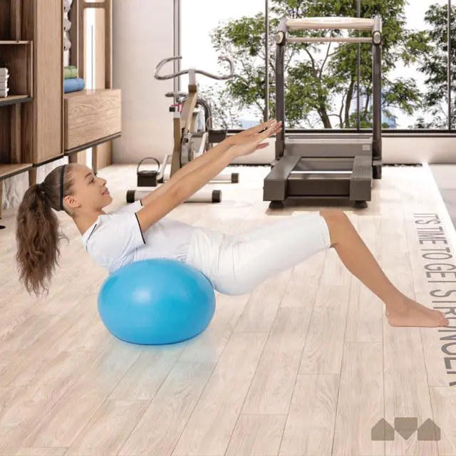 Alt view image 2 of 4 - Milliard Peanut Ball Physio Roll for Exercise, Therapy, Labor, Birthing and Dog Training(31x15 Inch)