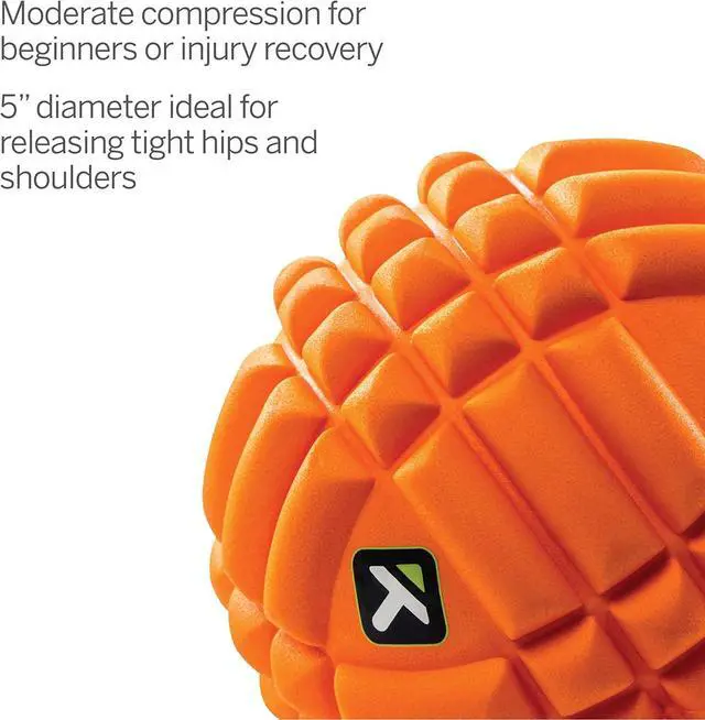 Alt view image 3 of 7 - Trigger Point Performance TriggerPoint GRID Ball Foam Massage Ball (5-Inch) , Orange