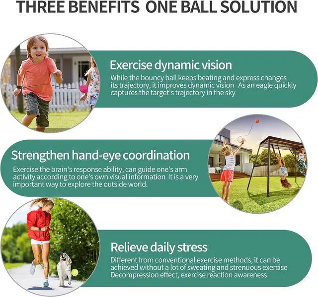 Alt view image 7 of 7 - 4/8/16 Pack 2.36 Inch Wrist Return Ball Wristband Ball Rubber Rebound Bouncy Sport Ball (Basketball, Baseball, Soccer,Tennis) on Elastic String Wrist Exercise or Play,Gift Toy for Kids Teens Adults