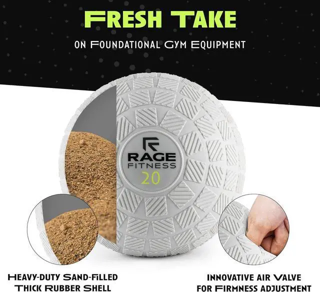 Alt view image 5 of 7 - Slam Balls for Exercise, Tread Texture for Firm Grip, Full Body Exercise Ball, Soft Slam Ball for Exercise, Weighted Smash Ball, Perfect Toning Ball for Flexibility and Core Workouts