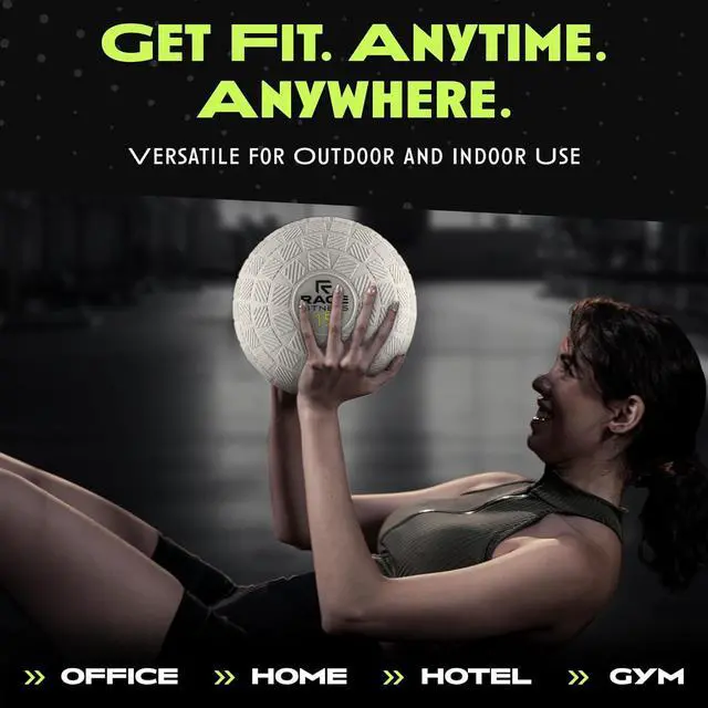 Alt view image 6 of 7 - Slam Balls for Exercise, Tread Texture for Firm Grip, Full Body Exercise Ball, Soft Slam Ball for Exercise, Weighted Smash Ball, Perfect Toning Ball for Flexibility and Core Workouts