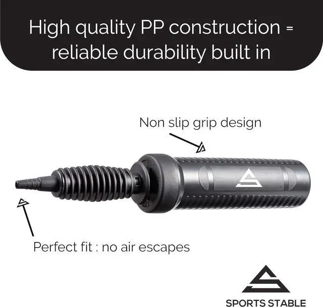 Alt view image 3 of 6 - Exercise Ball Pump, Dual Inflation Manual Air Pump for Your Gym Ball, Swiss Ball, Yoga Ball, Pool Inflatables and Party Balloons