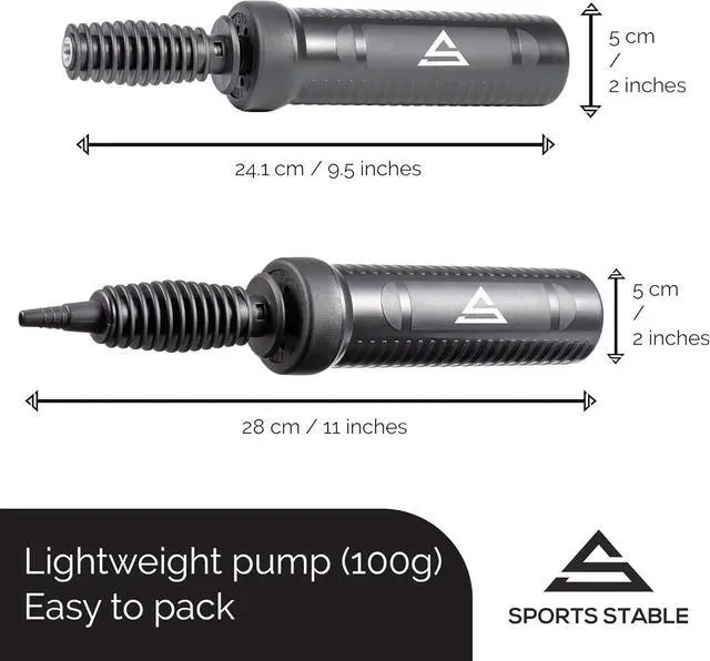 Alt view image 4 of 6 - Exercise Ball Pump, Dual Inflation Manual Air Pump for Your Gym Ball, Swiss Ball, Yoga Ball, Pool Inflatables and Party Balloons