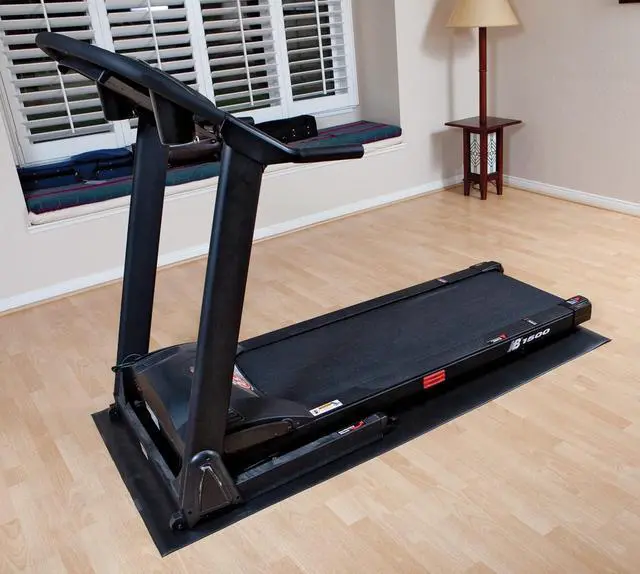Alt view image 6 of 7 - Marcy Fitness Equipment Mat and Floor Protector Compatible for Treadmills, Elliptical, Exercise Bikes, Stationary Cycles and Accessories