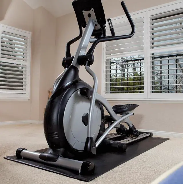 Alt view image 7 of 7 - Marcy Fitness Equipment Mat and Floor Protector Compatible for Treadmills, Elliptical, Exercise Bikes, Stationary Cycles and Accessories